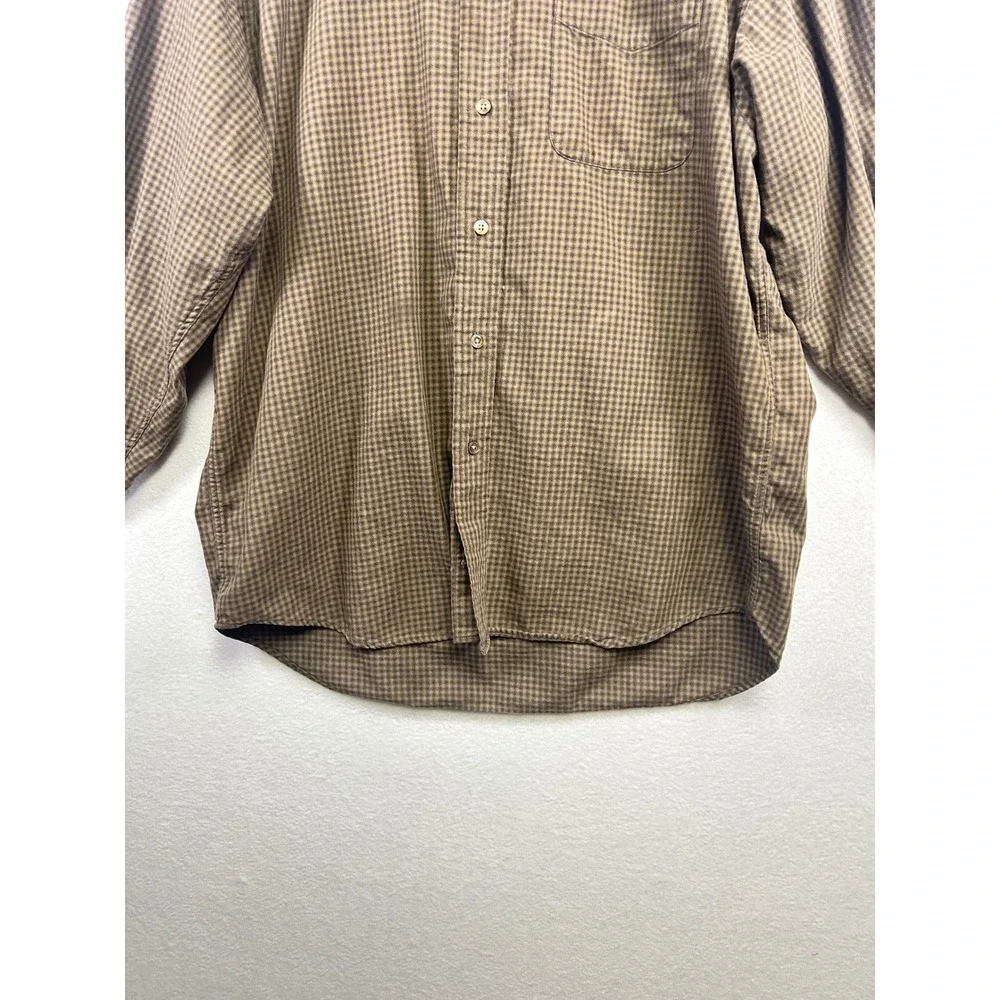 Banana Republic‎ Mens Plaid Button Down Long Sleeve Shirt Size L